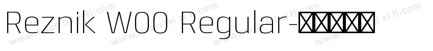 Reznik W00 Regular字体转换